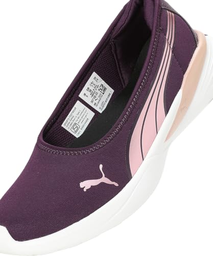 Puma Womens Evelyn Softride Midnight Plum-Rose Gold-White Sneaker - 5 UK (39713003)