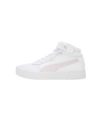 Puma Womens Carina 2.0 Mid White-Frosty Pink-Gold Sneaker - 4 UK (40134603)