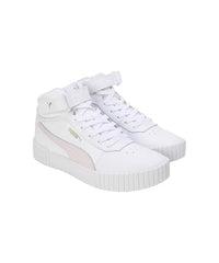 Puma Womens Carina 2.0 Mid White-Frosty Pink-Gold Sneaker - 4 UK (40134603)