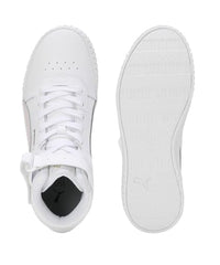 Puma Womens Carina 2.0 Mid White-Frosty Pink-Gold Sneaker - 4 UK (40134603)