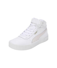 Puma Womens Carina 2.0 Mid White-Frosty Pink-Gold Sneaker - 4 UK (40134603)