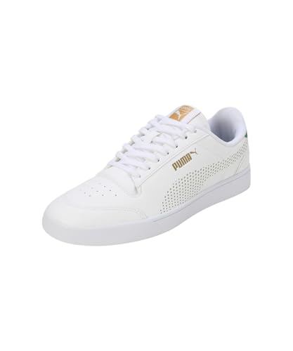 Puma Mens Shuffle One8 V4 Better White-Team Gold Sneaker - 6 UK (40163401)