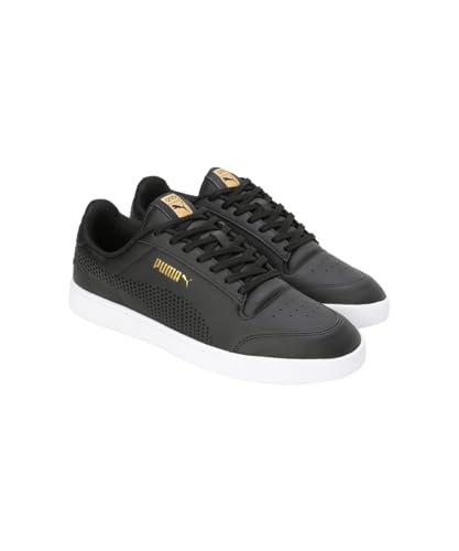 Puma Mens Shuffle One8 V4 Better Black-White-Team Gold Sneaker - 10 UK (40163402)
