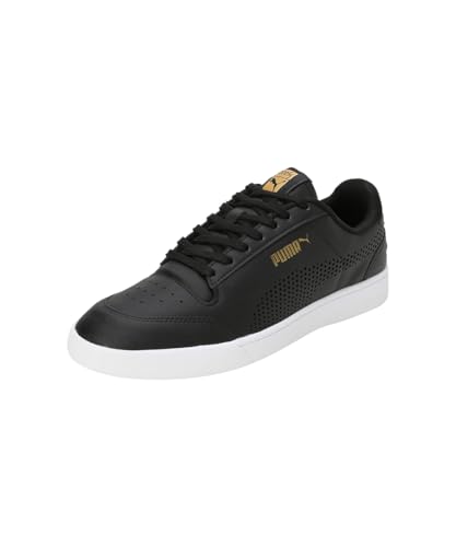Puma Mens Shuffle One8 V4 Better Black-White-Team Gold Sneaker - 10 UK (40163402)