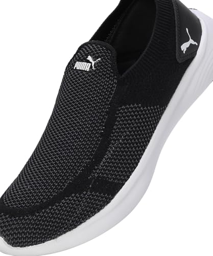 Puma Mens Softride Dimorphos Black-Dark Coal-White Running Shoe - 9 UK (31064901)