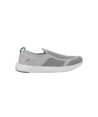 Puma Mens Softride Dimorphos Ash Gray-Chili Oil-Black Running Shoe - 9 UK (31064903)