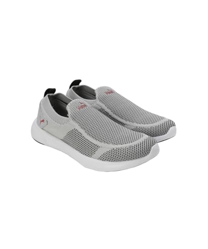 Puma Mens Softride Dimorphos Ash Gray-Chili Oil-Black Running Shoe - 9 UK (31064903)