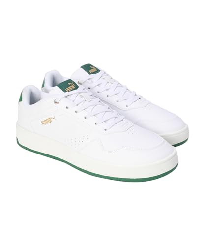 Puma Mens Court Classic Res White-Vine-Gold Sneaker - 9 UK (40111701)