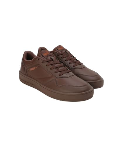 Puma Mens Court Classic Res Espresso Brown-Haute Coffee Sneaker - 6 UK (40111703)