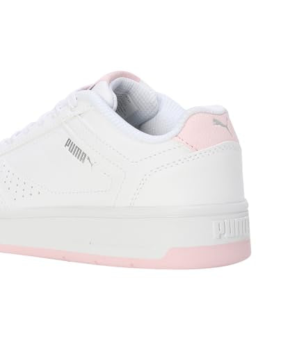 Puma Womens Court Classic WNS White-Whisp of Pink-Silver Sneaker - 5 UK (40111801)