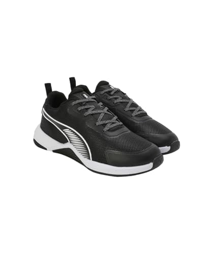 Puma Mens Surgestride Trainer Black-White Training Shoe - 8 UK (31112702)