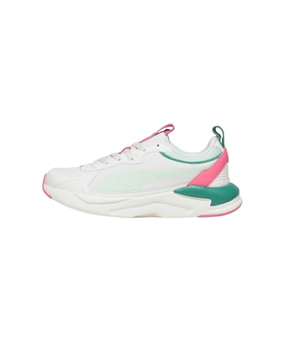 Puma, Women, X- Ray Airflex WNS, Warm White-Fast Pink-Sparkling Green, Sneaker, 8UK, (39981003)