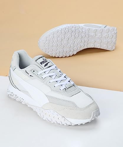 Puma Unisex-Adult Blktop Rider Warm White-White Sneaker - 8 UK (39272501)