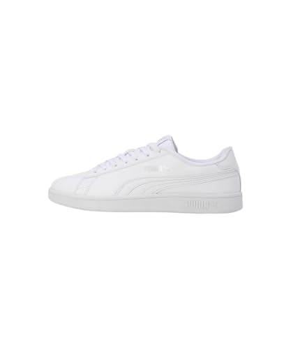 Puma | Smashic Comfort Casual Sneakers | White-Matte Silver | 4UK