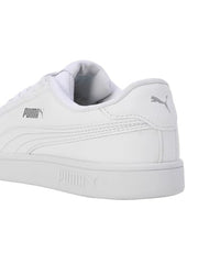 Puma | Smashic Comfort Casual Sneakers | White-Matte Silver | 4UK