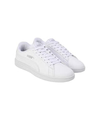 Puma | Smashic Comfort Casual Sneakers | White-Matte Silver | 4UK