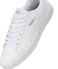 Puma | Smashic Comfort Casual Sneakers | White-Matte Silver | 3UK