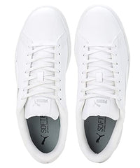 Puma | Smashic Comfort Casual Sneakers | White-Matte Silver | 3UK