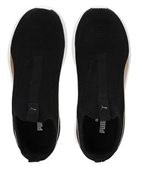 Puma Womens Anzarun Krick Pro WNS Slipon Black-Gold-Cool Dark Gray Sneaker - 4 UK (39180101)