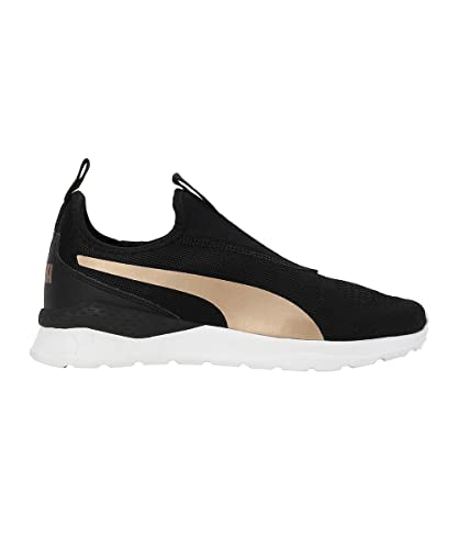 Puma Womens Anzarun Krick Pro WNS Slipon Black-Gold-Cool Dark Gray Sneaker - 4 UK (39180101)