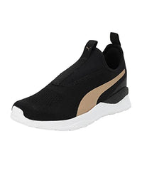 Puma Womens Anzarun Krick Pro WNS Slipon Black-Gold-Cool Dark Gray Sneaker - 4 UK (39180101)