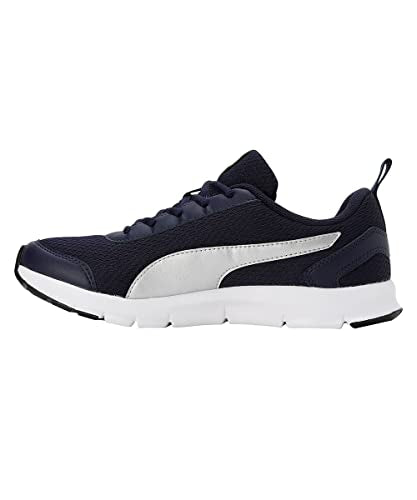 Puma Unisex-Kid Racer JR V2 Peacoat-Silver-Sharp Green Sneaker - 5UK (39579802)