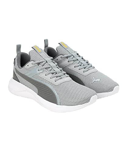 Puma Men, Scorch Runner V2, Cool Mid Gray-Cool Dark Gray-Yellow Sizzle, Sneaker, 8UK, (37998803)