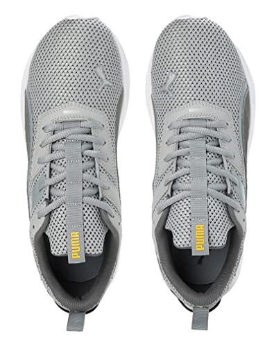 Puma Men, Scorch Runner V2, Cool Mid Gray-Cool Dark Gray-Yellow Sizzle, Sneaker, 8UK, (37998803)