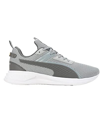 Puma Men, Scorch Runner V2, Cool Mid Gray-Cool Dark Gray-Yellow Sizzle, Sneaker, 8UK, (37998803)