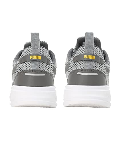 Puma Men, Scorch Runner V2, Cool Mid Gray-Cool Dark Gray-Yellow Sizzle, Sneaker, 8UK, (37998803)