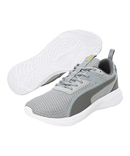 Puma Men, Scorch Runner V2, Cool Mid Gray-Cool Dark Gray-Yellow Sizzle, Sneaker, 8UK, (37998803)