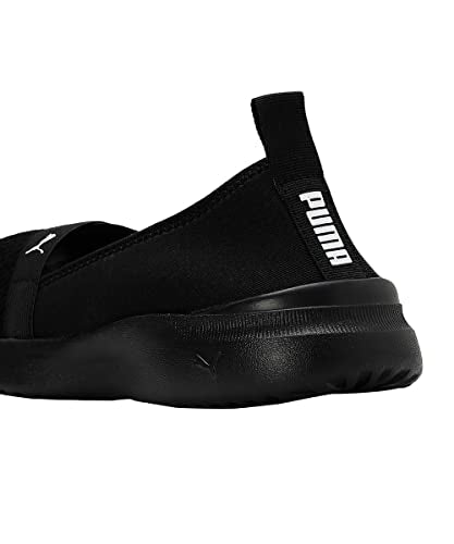 Puma Womens Adelina Black-Black-White Sneaker - 4UK (39500203)