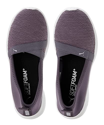 Puma Womens Adelina Purple Charcoal-Spring Lavender-White Sneaker - 5UK (39500202)