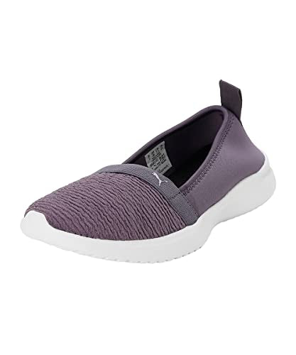 Puma Womens Adelina Purple Charcoal-Spring Lavender-White Sneaker - 5UK (39500202)