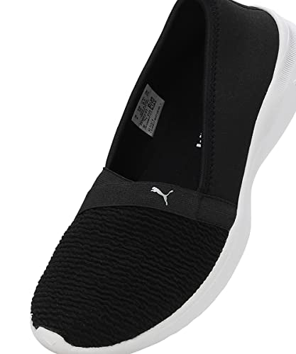 Puma Womens Adelina Black-Silver Sneaker - 8UK (39500201)