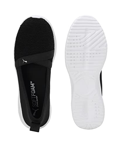 Puma Womens Adelina Black-Silver Sneaker - 8UK (39500201)