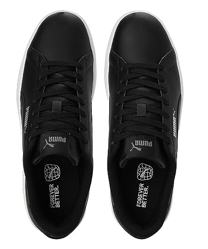 Puma Unisex-Adult Smash 3.0 L Black-Black-White Sneaker - 10UK (39620801)