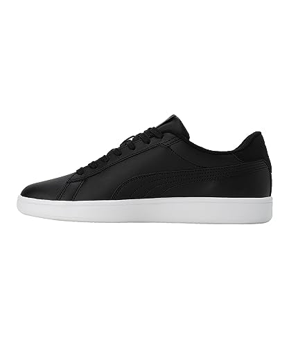 Puma Unisex-Adult Smash 3.0 L Black-Black-White Sneaker - 10UK (39620801)