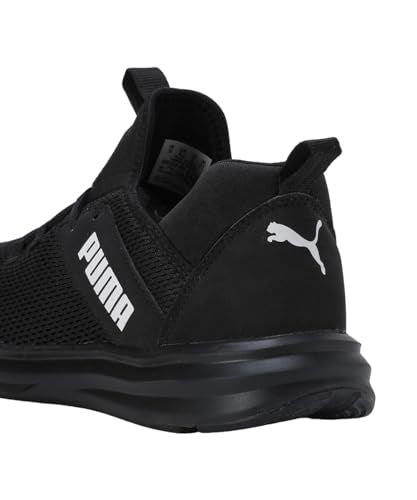Puma Mens Enzo Leam Black-White Running Shoe - 6 UK (30973402)