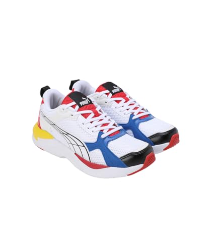 Puma Unisex-Kid X-Ray Grilion JR White-Blazing Yellow-for All Time Red Sneaker - 5 UK (39602302)