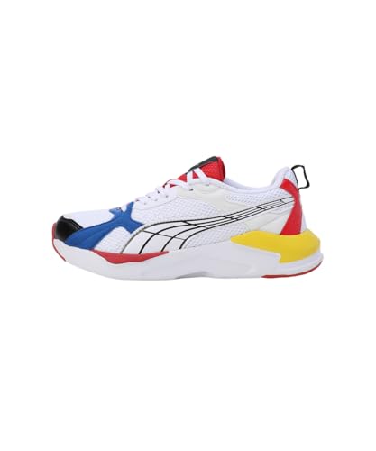 Puma Unisex-Kid X-Ray Grilion JR White-Blazing Yellow-for All Time Red Sneaker - 5 UK (39602302)