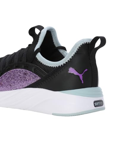 Puma Girls, SoftrideSophia2 Deep Dive Jr, Black-Ultraviolet-Turquoise Surf, Sneaker, 4UK, (39564902)