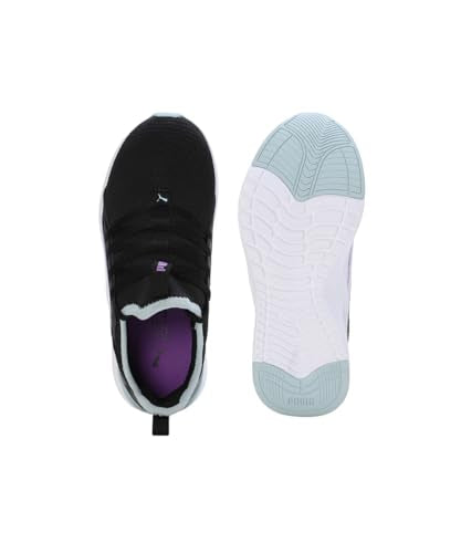 Puma Girls, SoftrideSophia2 Deep Dive Jr, Black-Ultraviolet-Turquoise Surf, Sneaker, 4UK, (39564902)