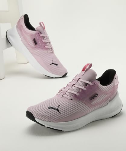 Puma Unisex-Adult Softride Symmetry Grape Mist-Garnet Rose-Black Running Shoe - 7 UK (37958204)