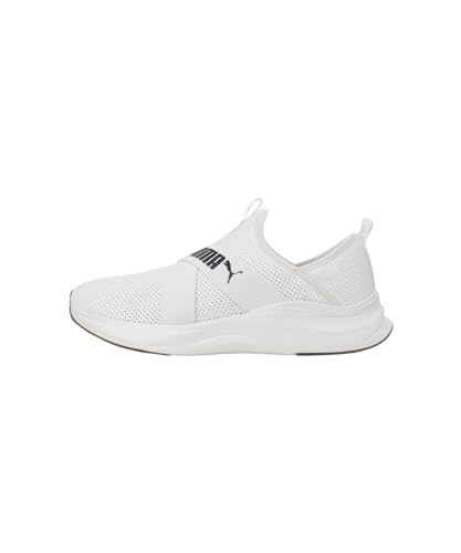 Puma Womens Softride Harmony Slip WNS Warm White-Black Running Shoe - 5 UK (37960602)