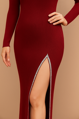 Lyte Club Ladies Western Midi O1356-10155 Mehroon