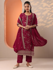 LIBAS LADIES WESTERN KURTI 3PCS SET 49542 RED