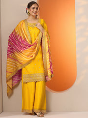 LIBAS LADIES WESTERN KURTI 3PCS SET 49548 Yellow