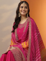 LIBAS LADIES WESTERN KURTI 3PCS SET 49551 PINK