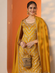 LIBAS LADIES WESTERN KURTI 3PCS SET 49555 MUSTARD